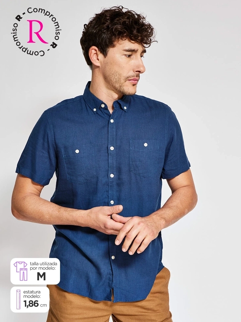 CAMISA HOMBRE REGATTA MANGA CORTA SOLIDA