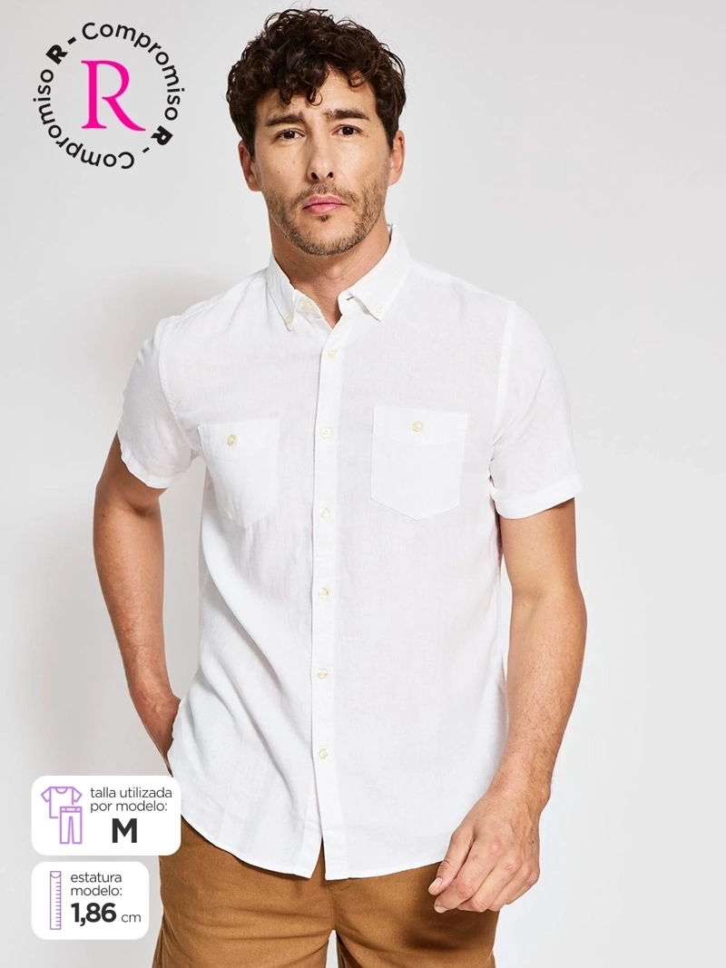 CAMISA HOMBRE REGATTA MANGA CORTA SOLIDA