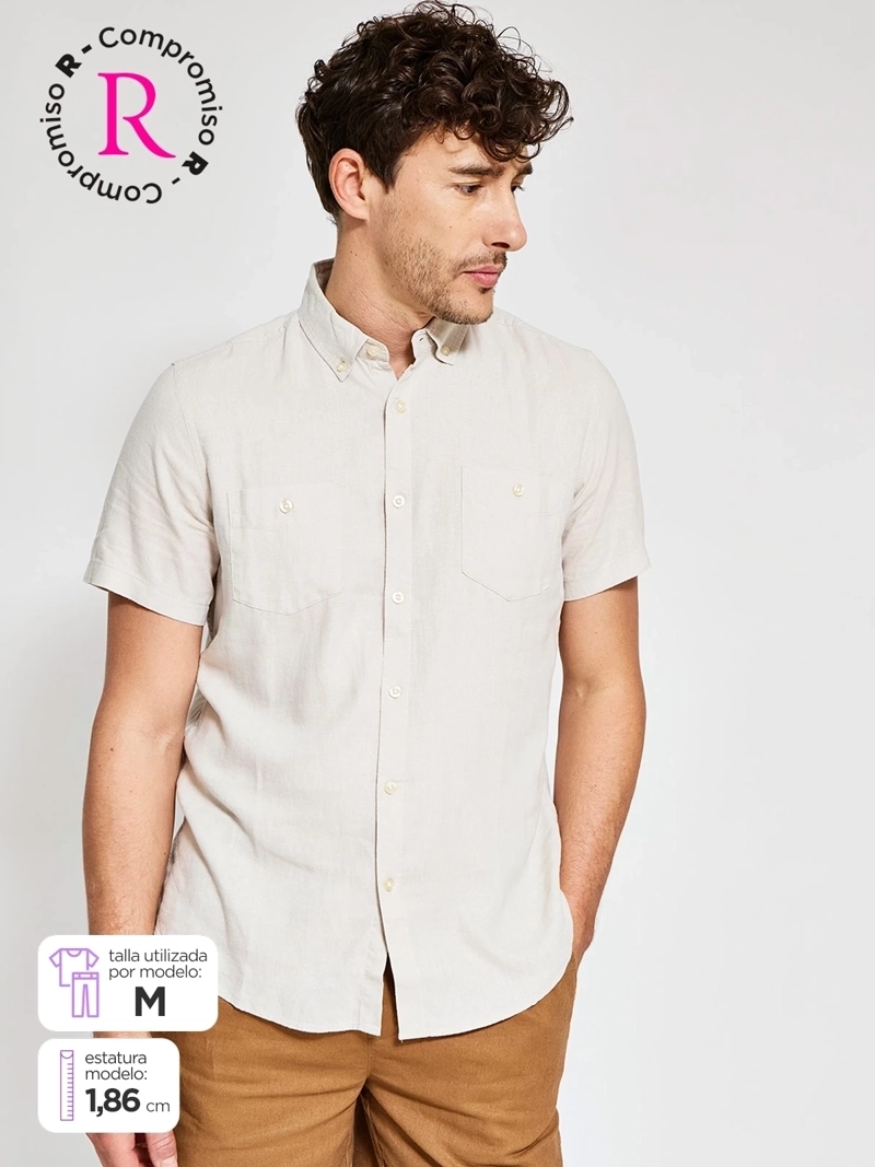 CAMISA HOMBRE REGATTA MANGA CORTA SOLIDA