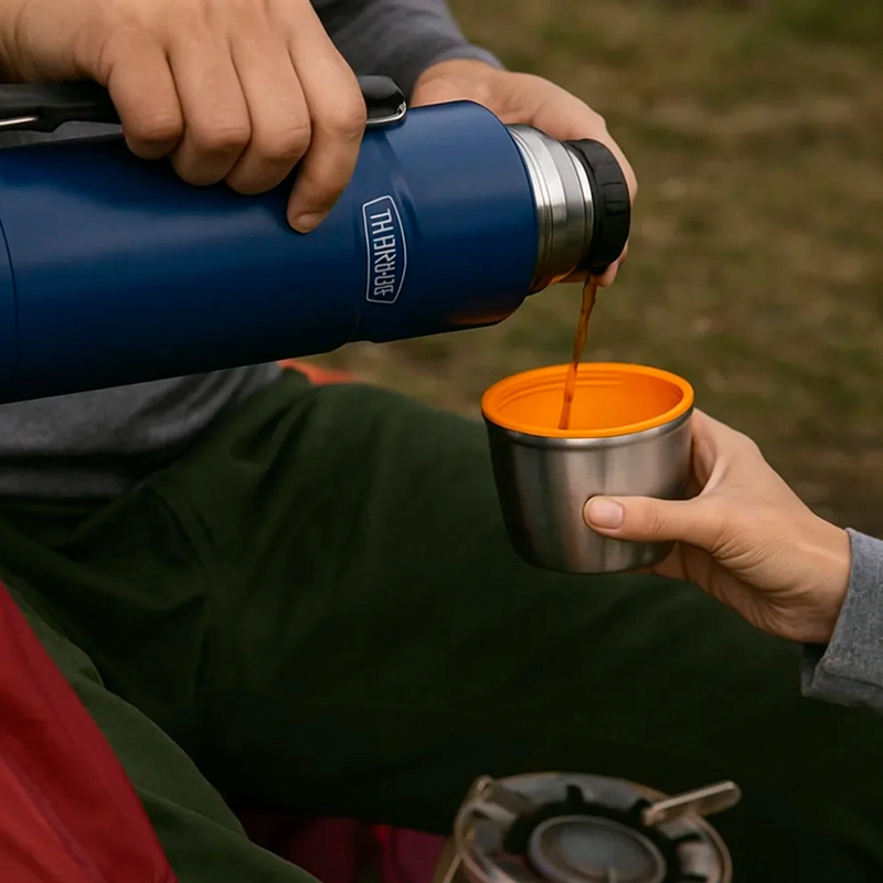 TERMO LÍQUIDO THERMOS KING ACERO INOXIDABLE 1.2 LITROS AZUL MARINO - 3
