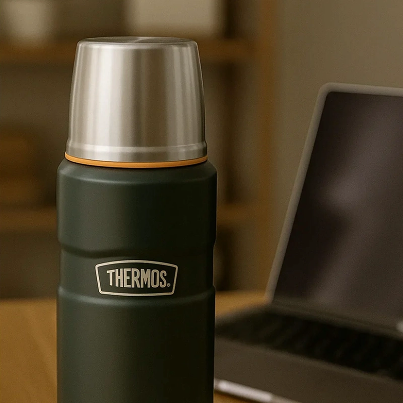 TERMO LÍQUIDO THERMOS KING ACERO INOXIDABLE 470 ML VERDE - 5
