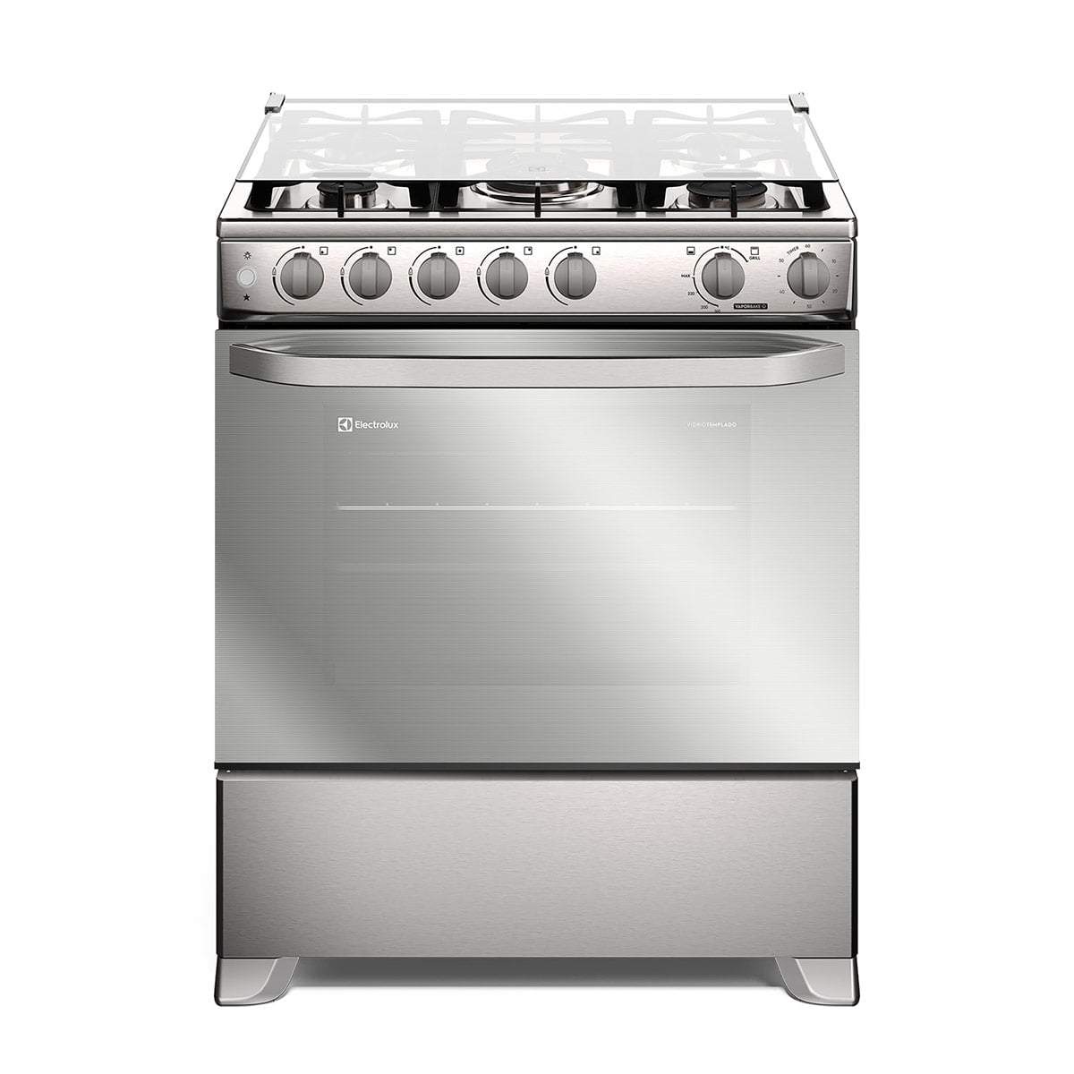 COCINA A GAS ELECTROLUX FE5SXC 5 PLATOS GRILL ACERO - 2