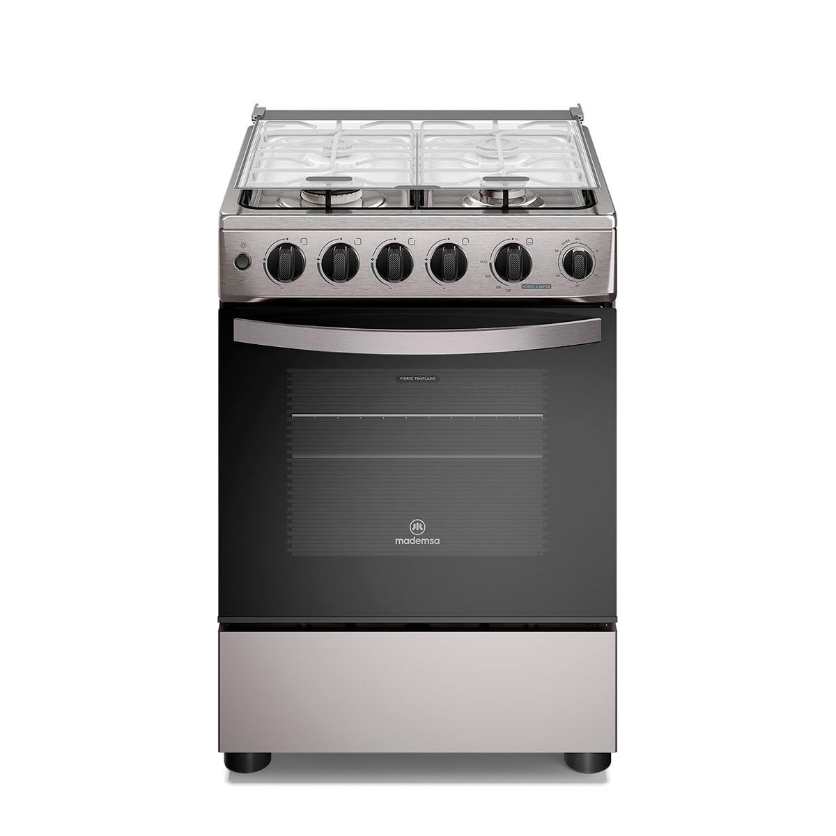 COCINA A GAS MADEMSA FM4PSC 4 PLATOS ACERO - 2