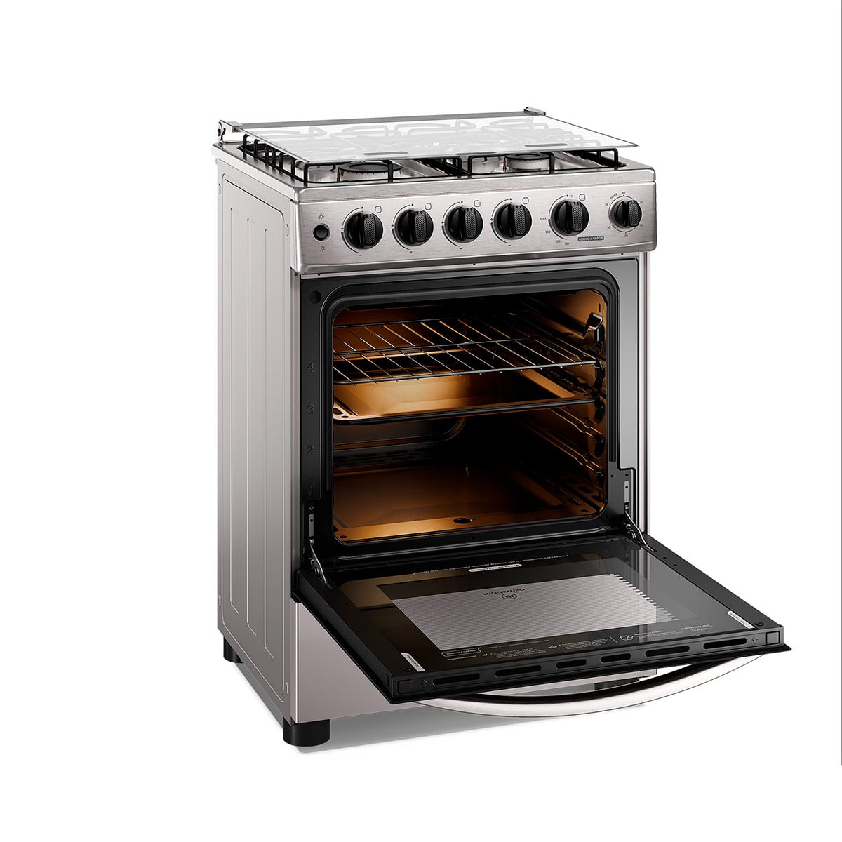 COCINA A GAS MADEMSA FM4PSC 4 PLATOS ACERO - 4