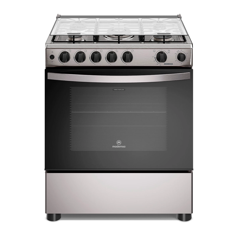 COCINA A GAS MADEMSA FM5SSC 5 PLATOS ACERO - 2