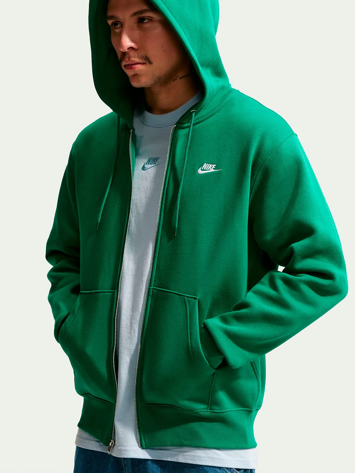 POLERÓN HOMBRE NIKE ALGODÓN CLUB HOODIE - 3