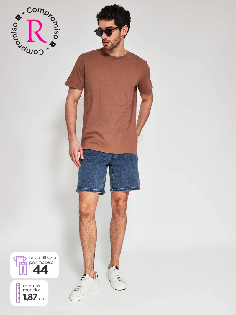 SHORT HOMBRE BARBADOS ALGODÓN DENIM - 1