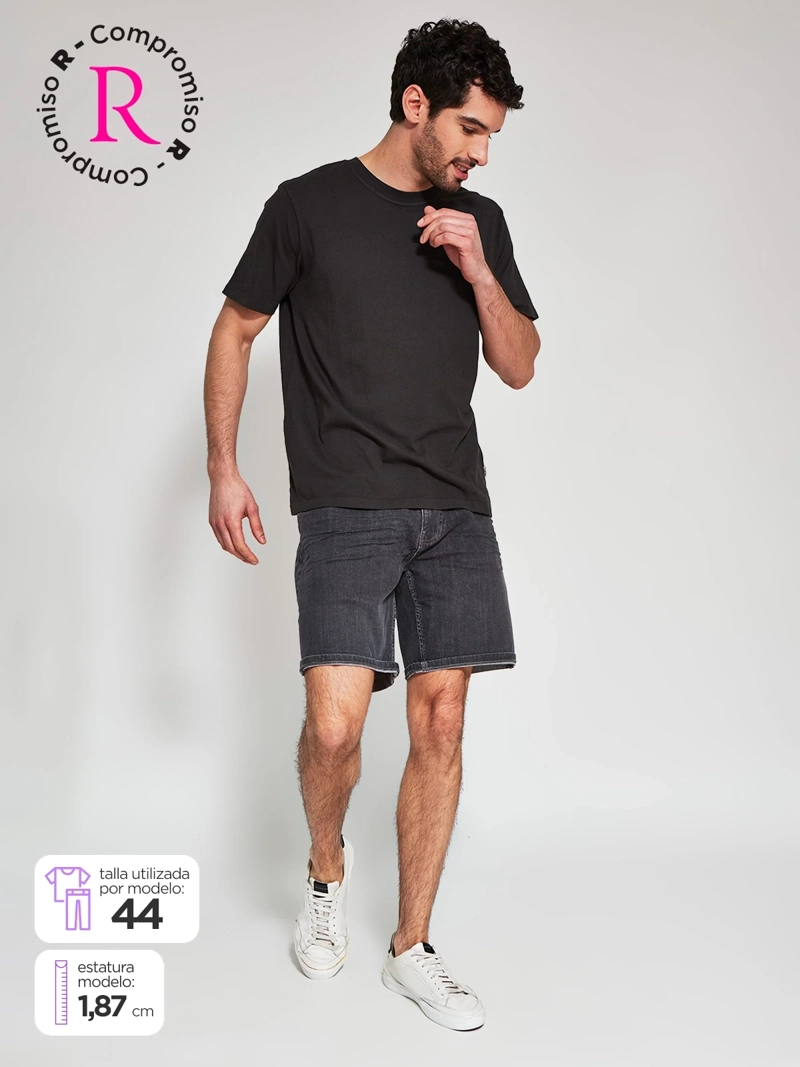SHORT HOMBRE BARBADOS ALGODÓN DENIM - 1