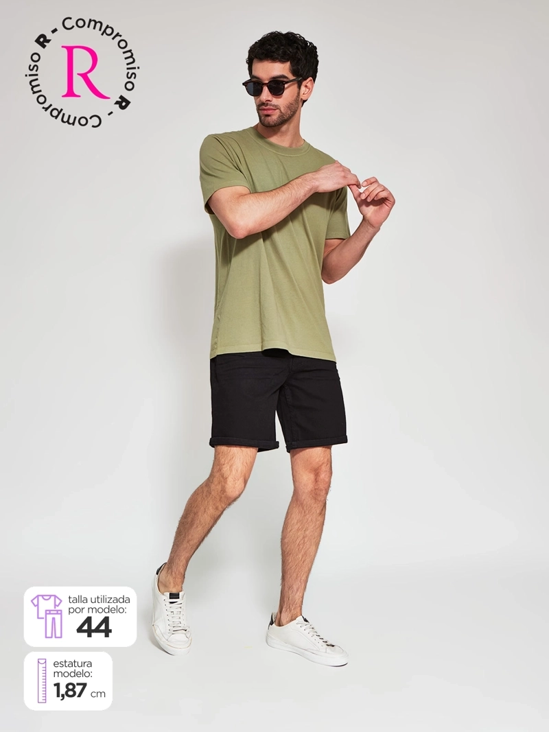 SHORT HOMBRE BARBADOS ALGODÓN DENIM - 1