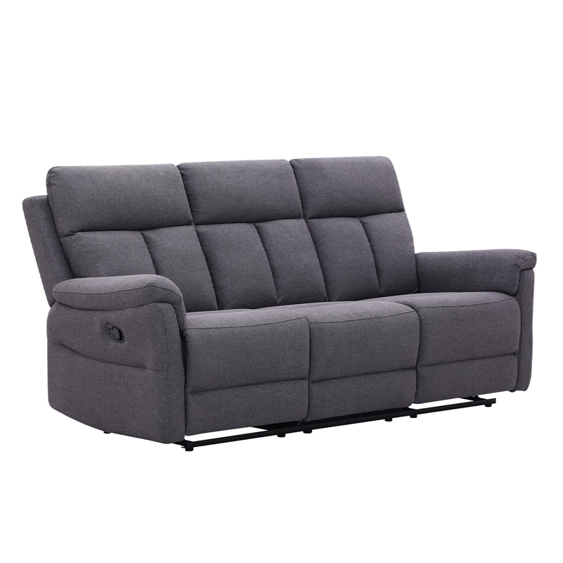 SOFÁ RECLINABLE RIPLEY HOME HAMILTON 3 CUERPOS GRIS - 3