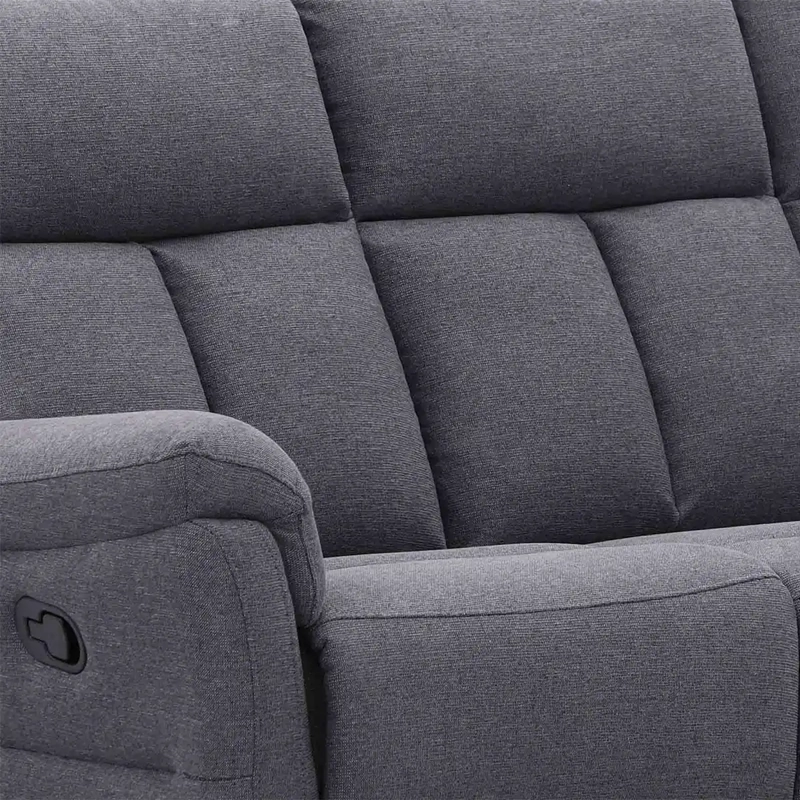 SOFÁ RECLINABLE RIPLEY HOME HAMILTON 3 CUERPOS GRIS - 5