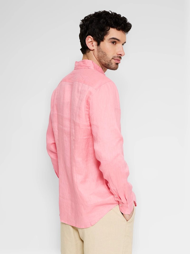 CAMISA HOMBRE CACHAREL LINO SOLIDA - 2