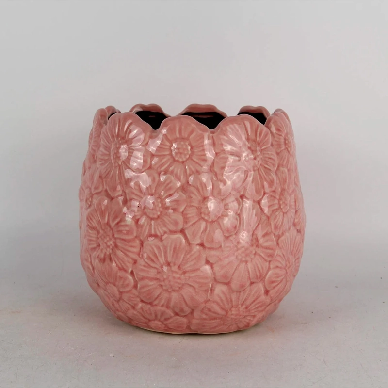 MACETERO RIPLEY HOME FLORES 16 CM ROSA - 1