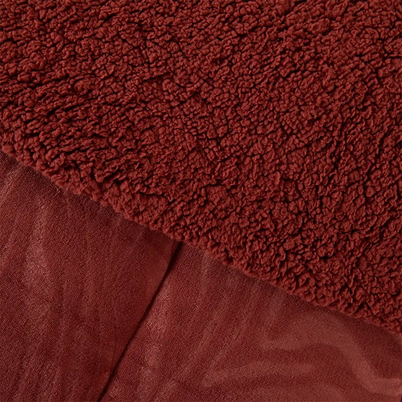 PLUMÓN MASHINI CORAL EMBOSS 1.5 PLAZAS LADRILLO  - 2