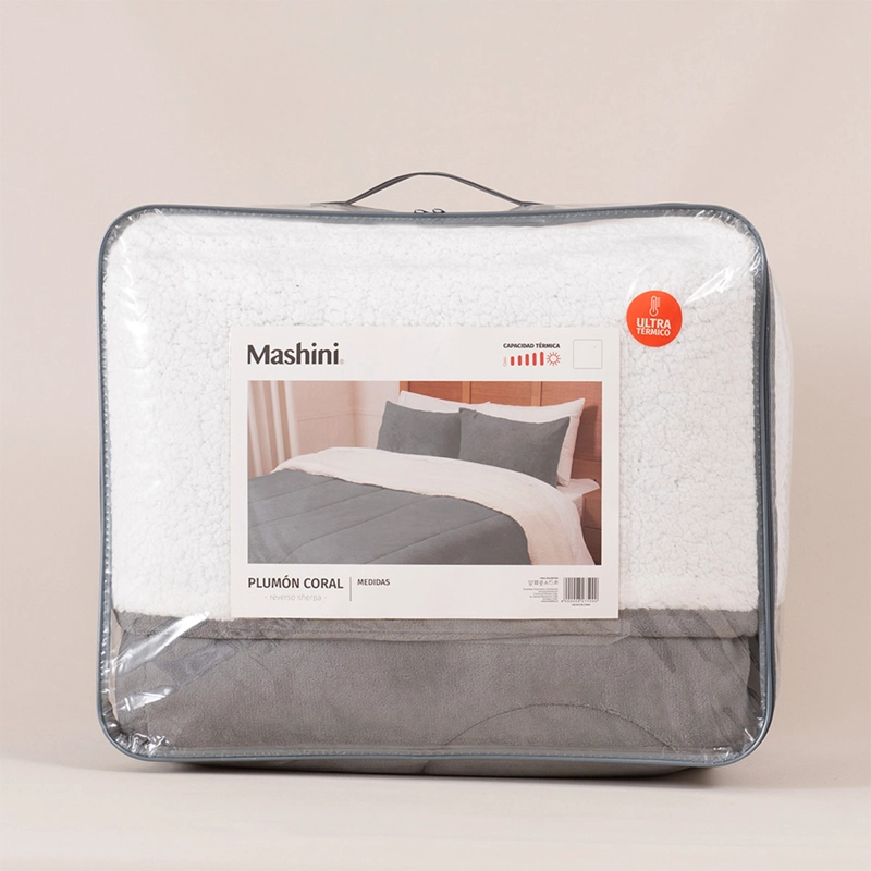 PLUMÓN MASHINI CORAL SHERPA KING GRIS - 4