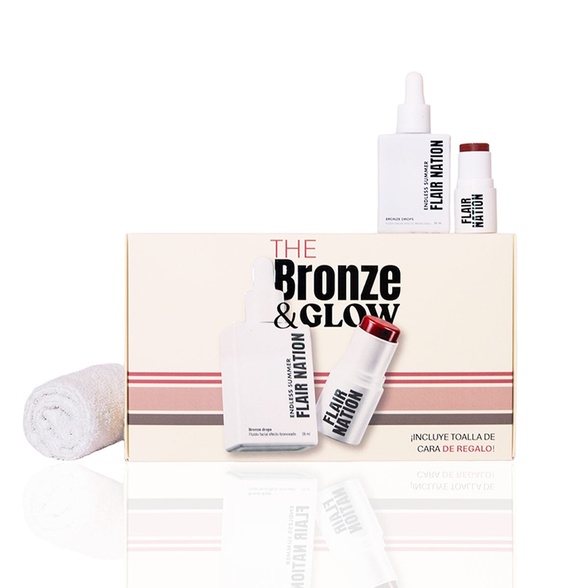 SET DE BRONCEADORES FLAIR NATION BRONZE & GLOW 31ML - 1