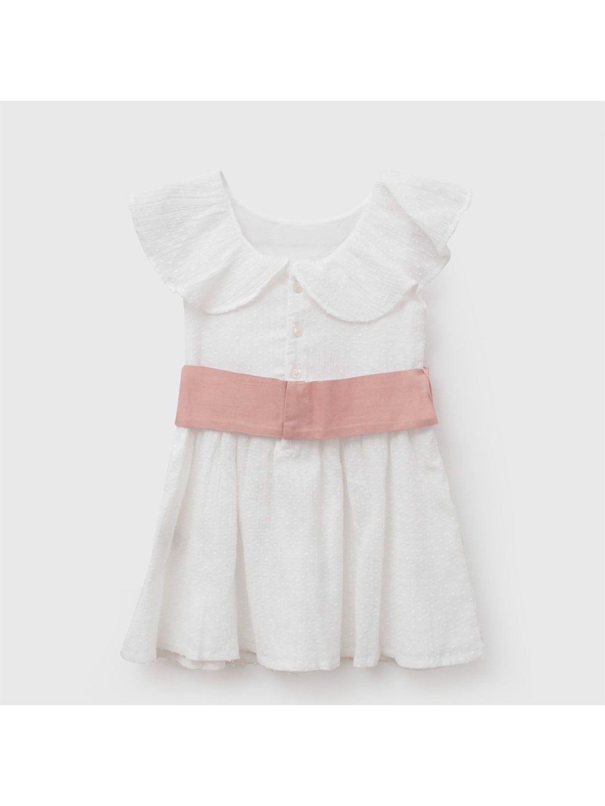 VESTIDO NIÑA COLLOKY ALGODÓN LAZO - 1