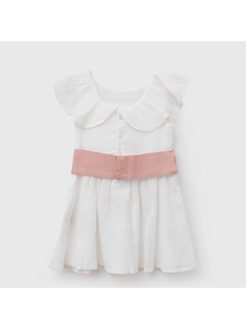 VESTIDO NIÑA COLLOKY ALGODÓN LAZO - 1