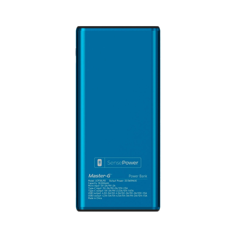 BATERÍA PORTÁTIL MASTER G UCP30LPD 30.000 MAH 22.5W  - 3