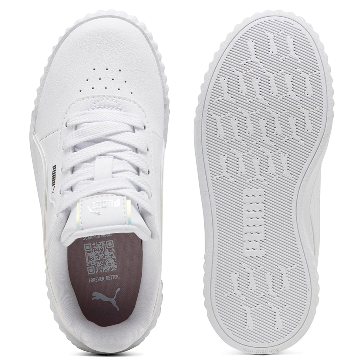 ZAPATILLAS NIÑA PUMA CASUALES BLANCO CARINA 3.0 HOLO 2.0 PS - 4