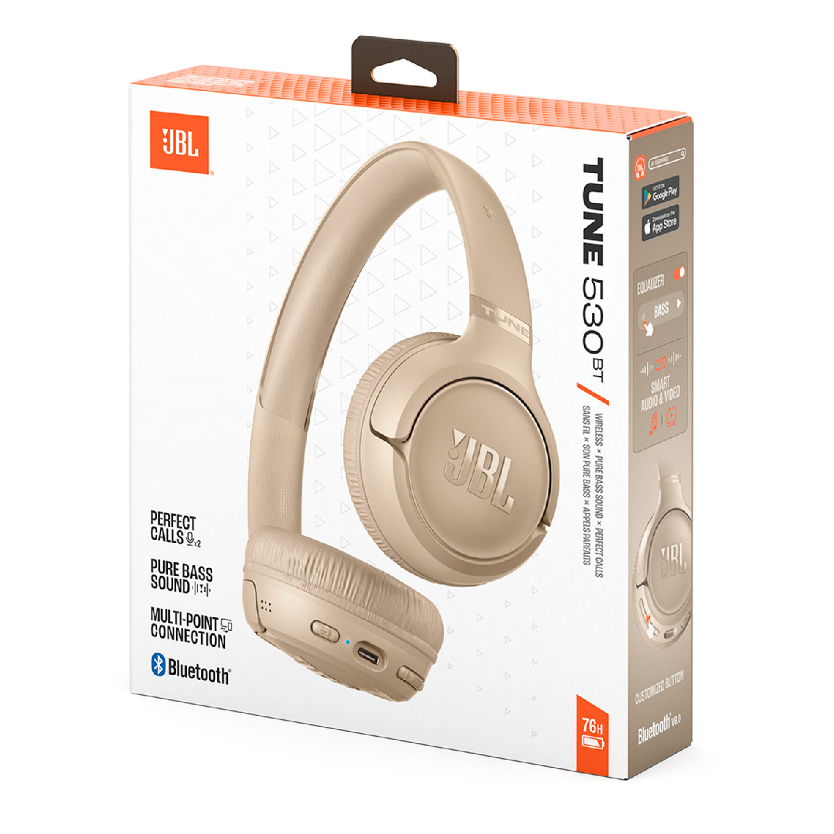 AUDÍFONOS JBL ON EAR TUNE 530BT BLUETOOTH - 8