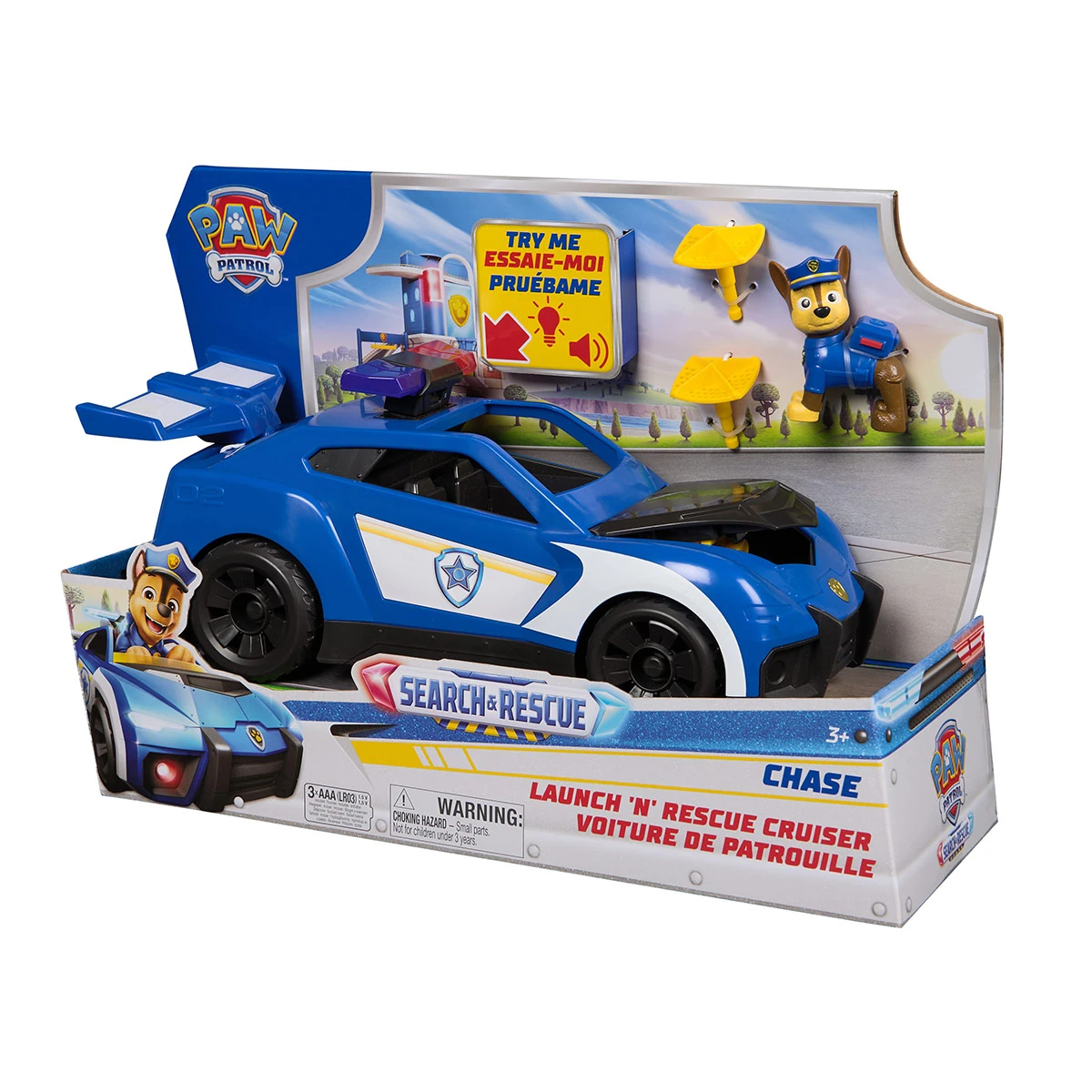 VEHÍCULO DE JUGUETE PAW PATROL AUTO DE RESCATE DE CHASE - 1