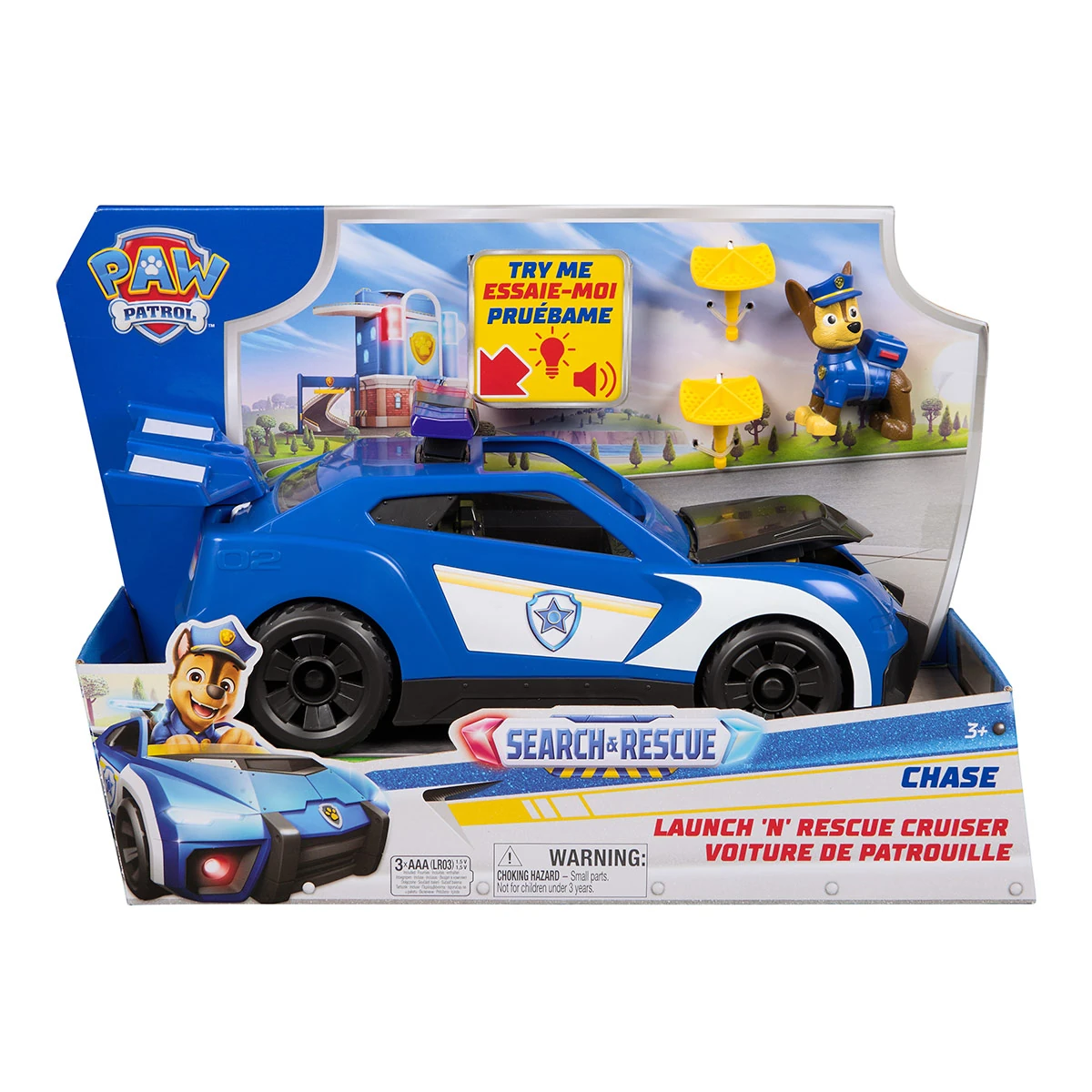 VEHÍCULO DE JUGUETE PAW PATROL AUTO DE RESCATE DE CHASE - 3