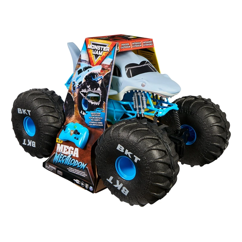 AUTO RADIO CONTROLADO MONSTER JAM MEGA MEGALODON CAMIÓN MONSTRUO - 1
