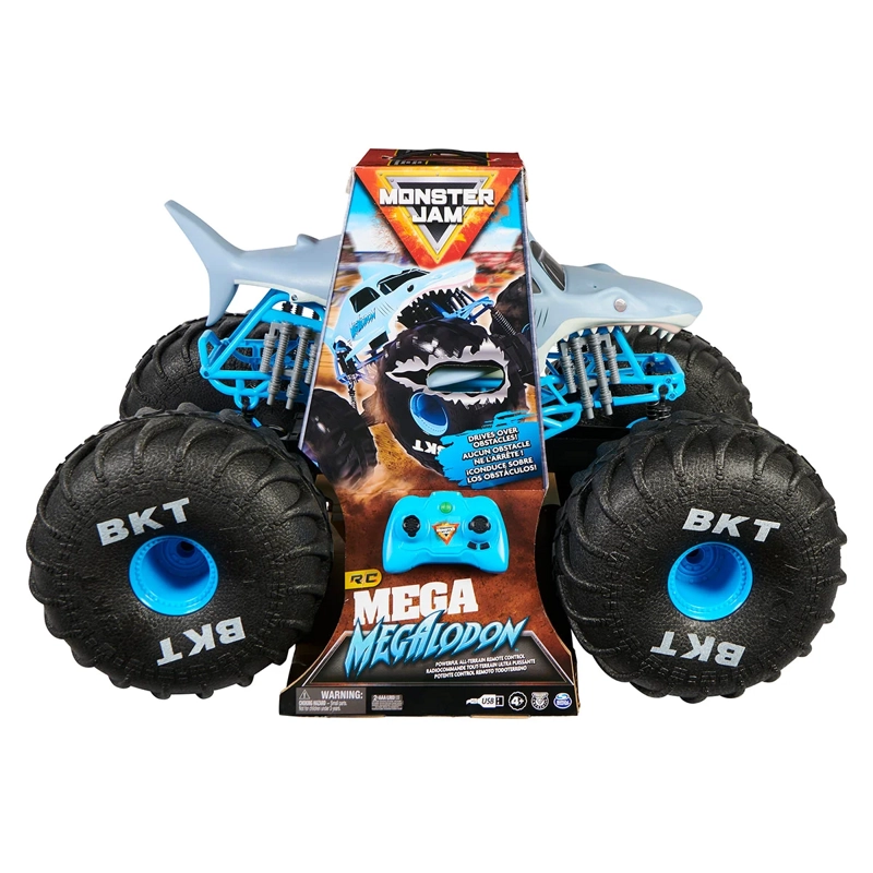 AUTO RADIO CONTROLADO MONSTER JAM MEGA MEGALODON CAMIÓN MONSTRUO - 2