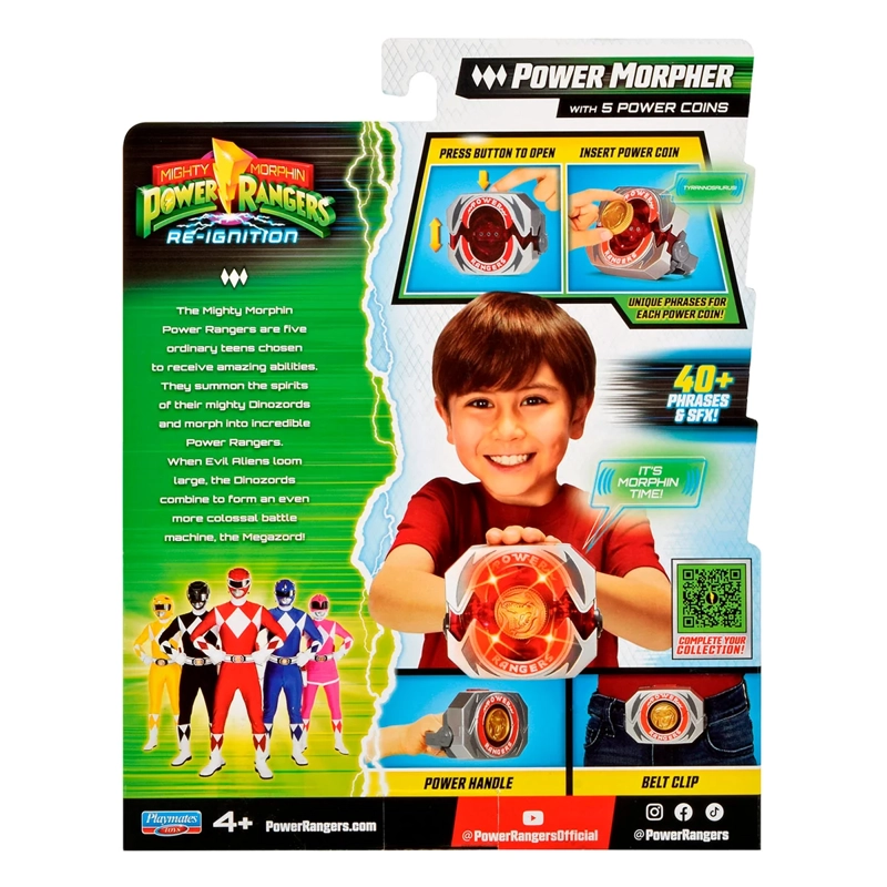 FIGURA DE ACCIÓN POWER RANGERS MORPHER CON SONIDO Y LUCES  - 8