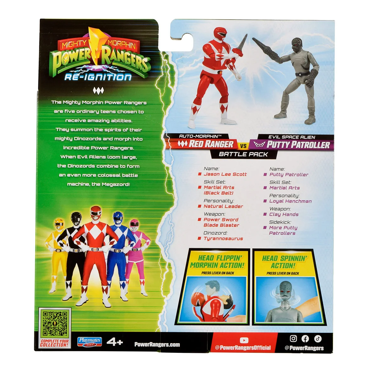 PACK 2 FIGURAS DE ACCIÓN POWER RANGERS - MODELO ALEATORIO - 2
