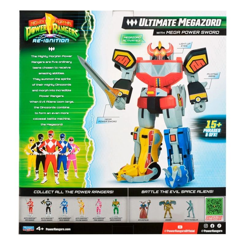 FIGURA DE ACCIÓN POWER RANGERS ULTI MEGAZORD ARTICULADA - 8
