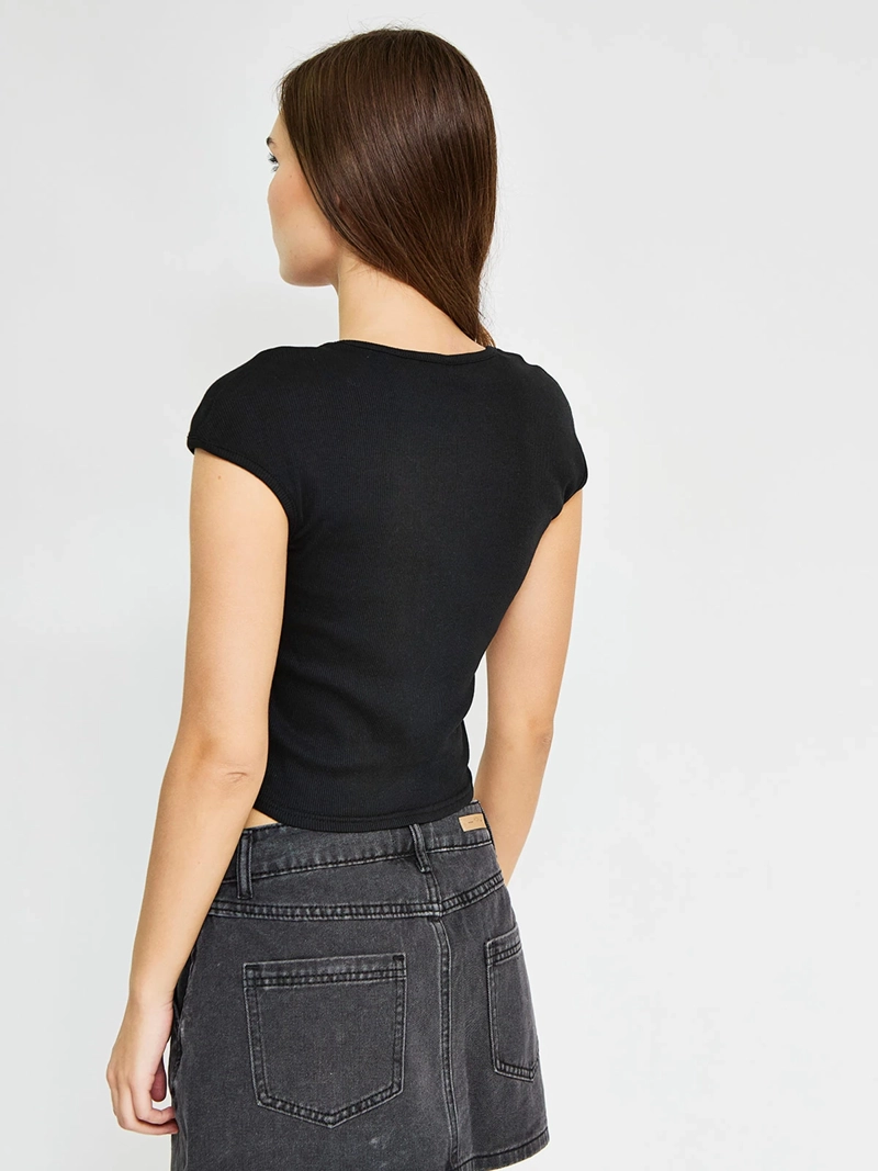 POLERA MUJER INDEX ALGODÓN CUELLO EN V SIN MANGAS - 2