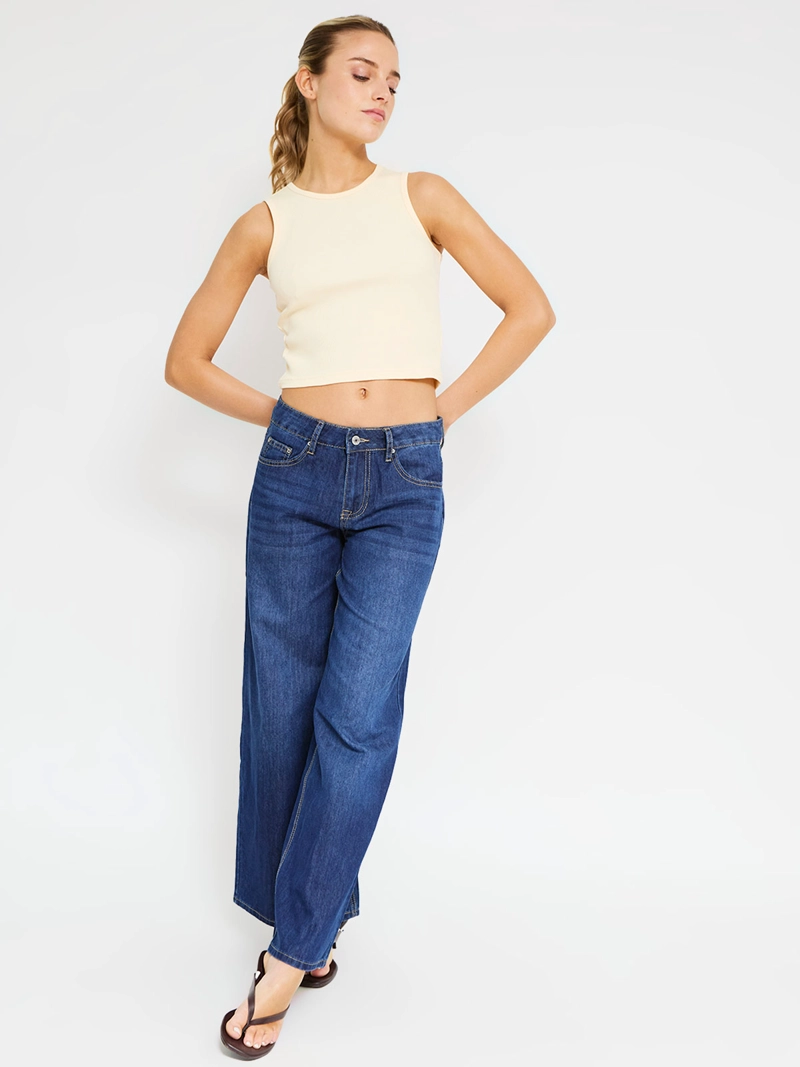 POLERA MUJER INDEX ALGODÓN SIN MANGAS CROP - 4