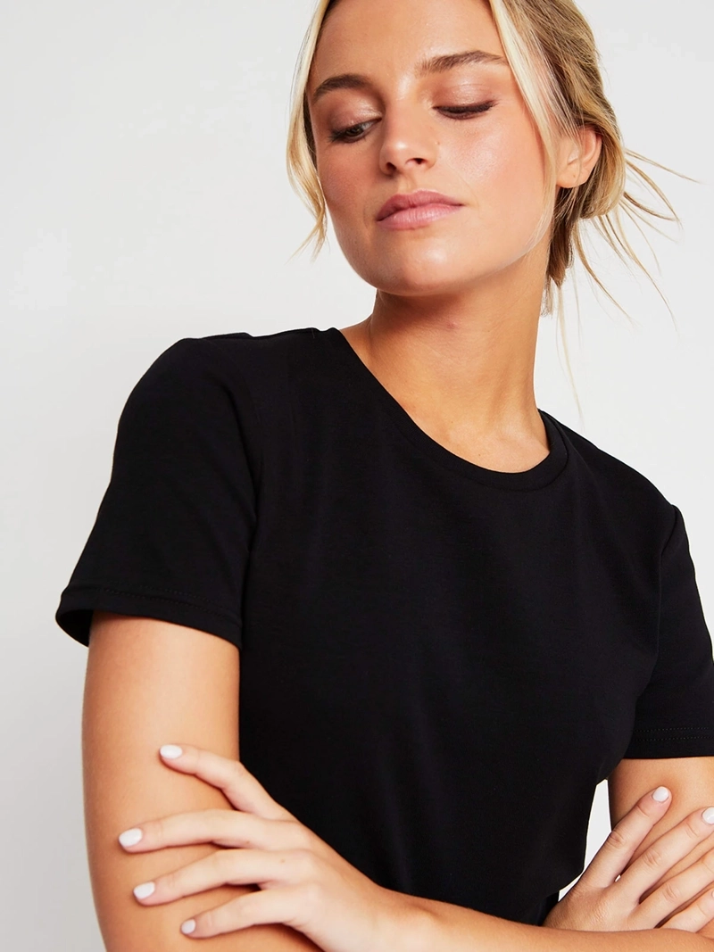 POLERA MUJER INDEX ALGODÓN MANGA CORTA BÁSICA - 3