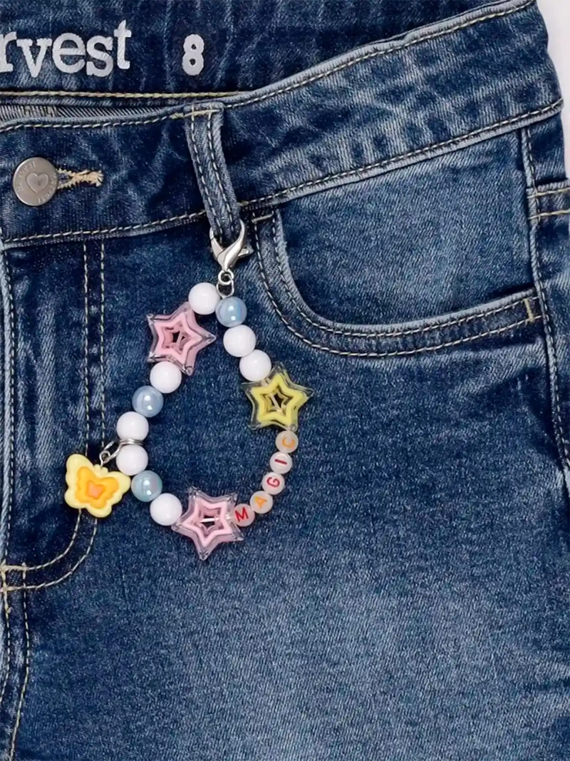 SHORT NIÑA HARVEST ALGODÓN DENIM + CHARM - 5