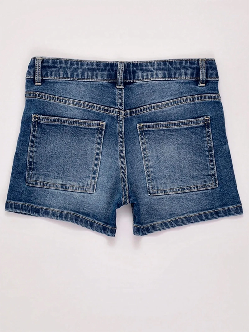 SHORT NIÑA HARVEST ALGODÓN DENIM + CHARM - 4