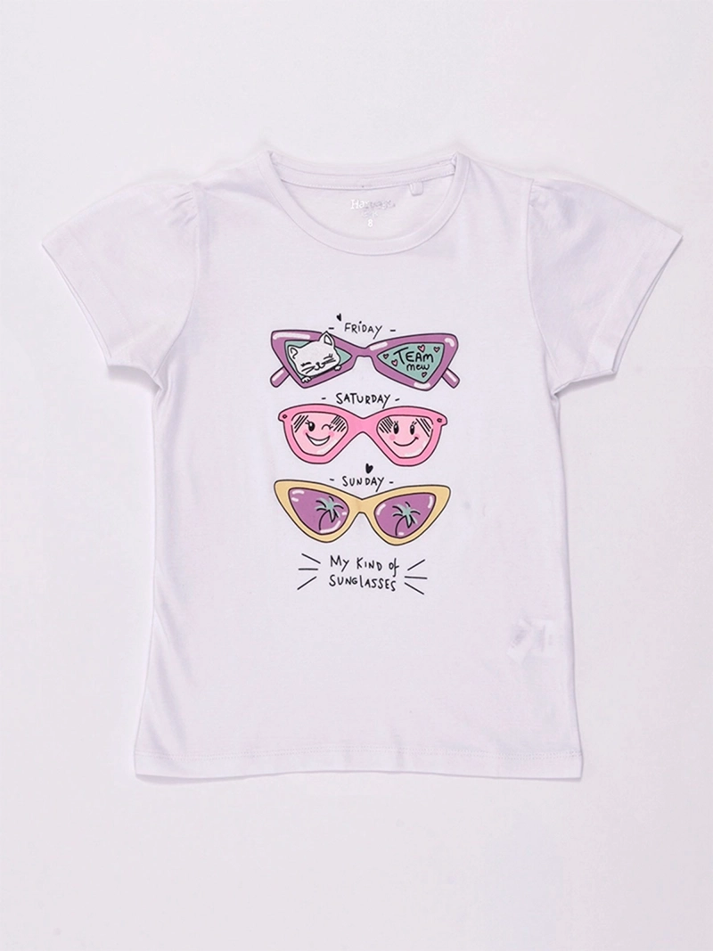 POLERA NIÑA HARVEST MANGA CORTA ALGODÓN PRINT - 3