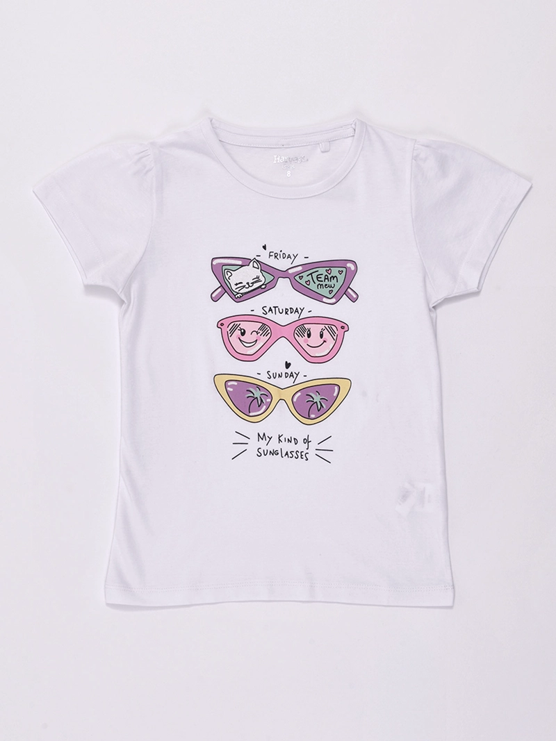 POLERA NIÑA HARVEST MANGA CORTA ALGODÓN PRINT