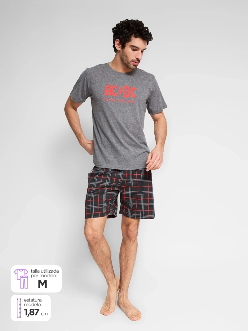 PIJAMA HOMBRE ROCK AC/DC