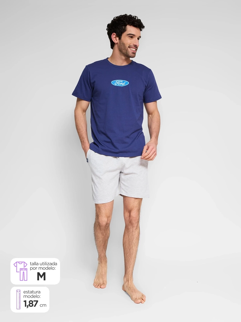 PIJAMA HOMBRE ROCK FORD LOGO - 1