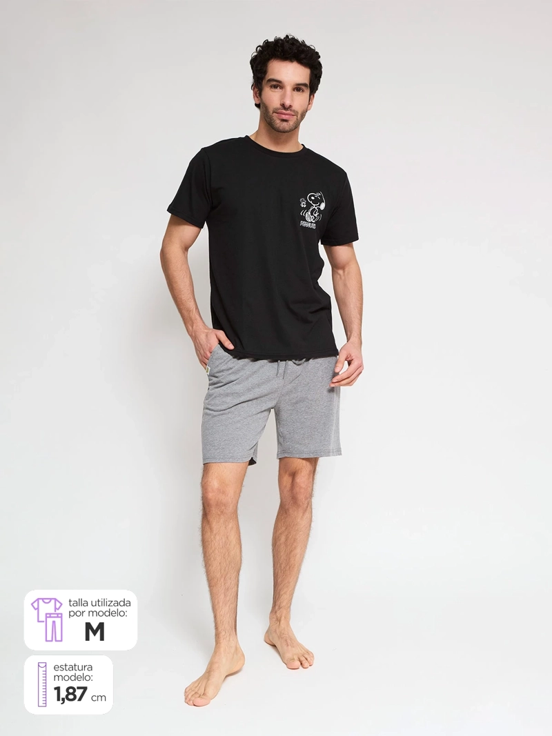PIJAMA HOMBRE ROCK PEANUTS 2 - 1