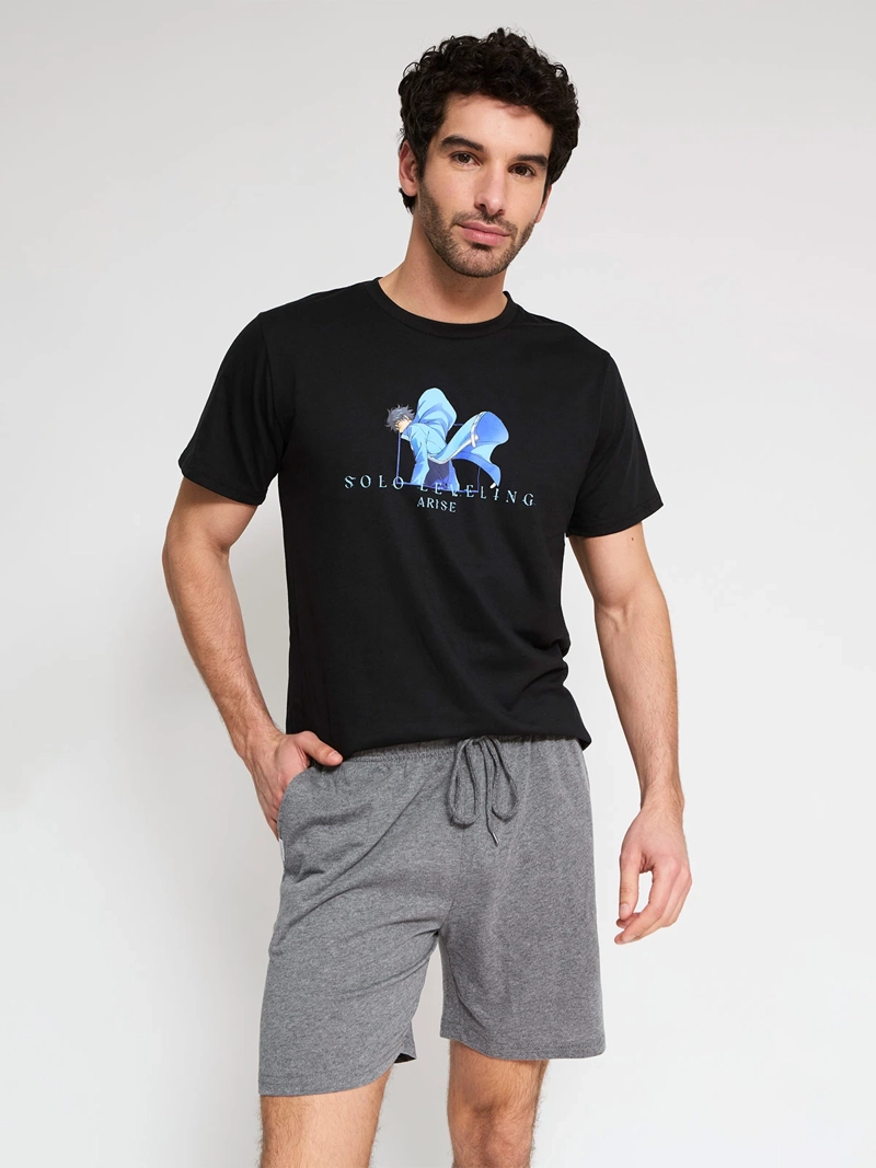 PIJAMA HOMBRE ROCK SOLO LEVELING - 3