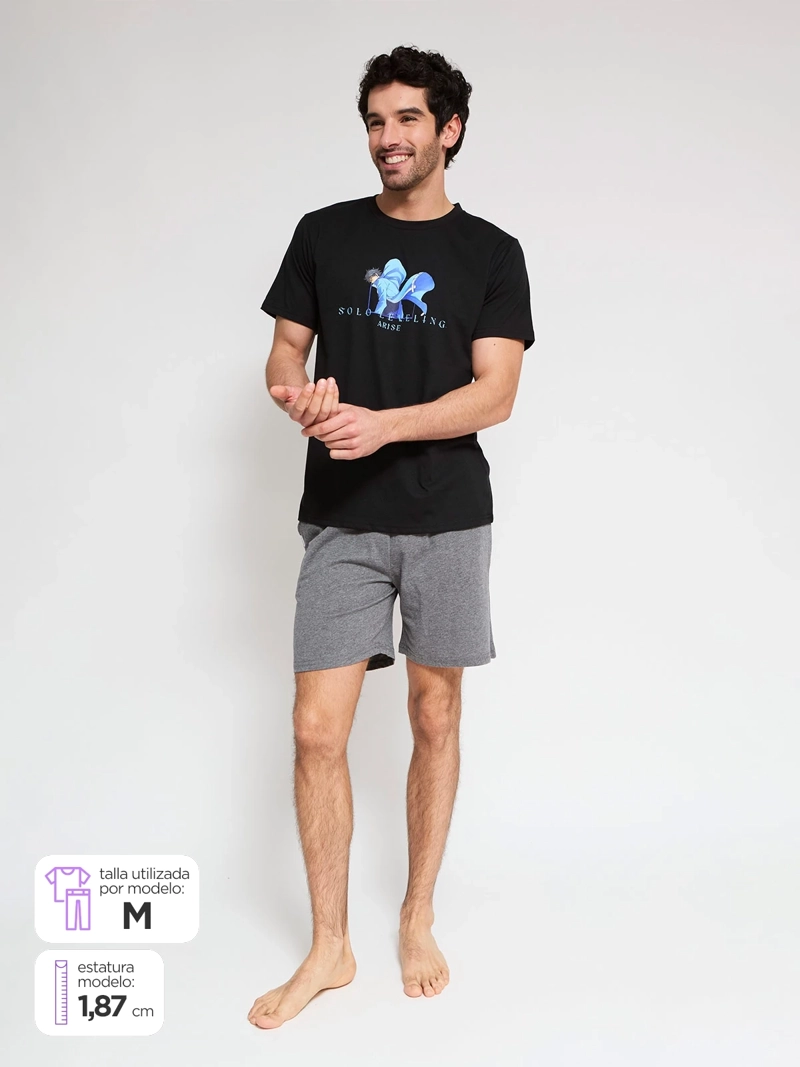 PIJAMA HOMBRE ROCK SOLO LEVELING - 1