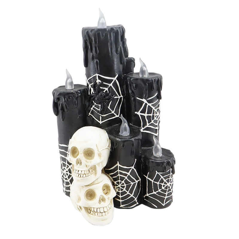 ADORNO HALLOWEEN RIPLEY HOME FIGURA 3 VELAS 28 CM - 1