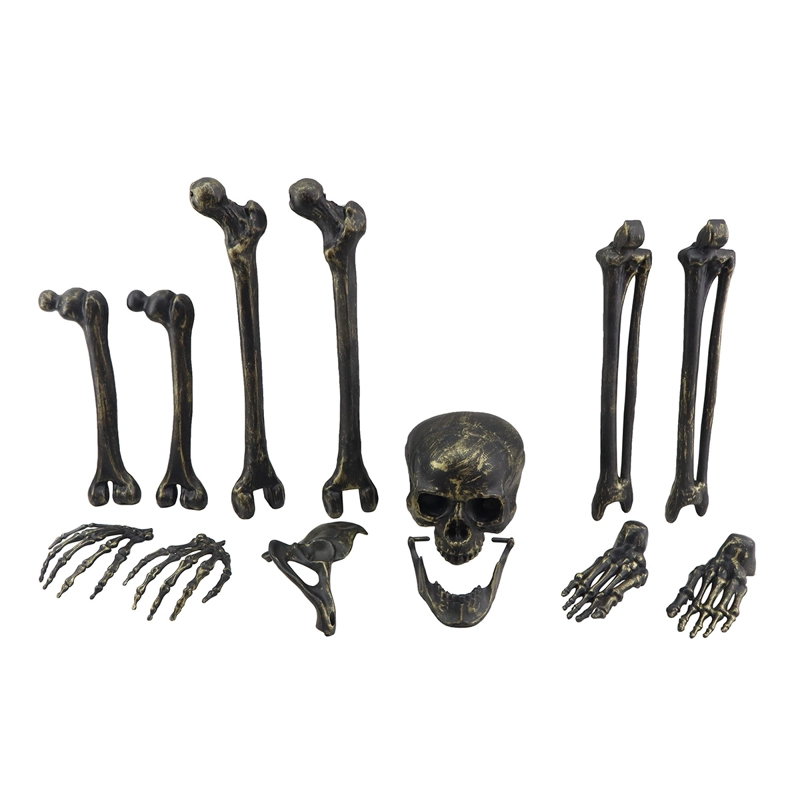 ADORNO HALLOWEEN RIPLEY HOME SET X13 HUESOS ESQUELETO - 1