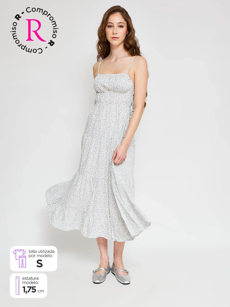 VESTIDO MUJER INDEX ALGODÓN LARGO PRINT