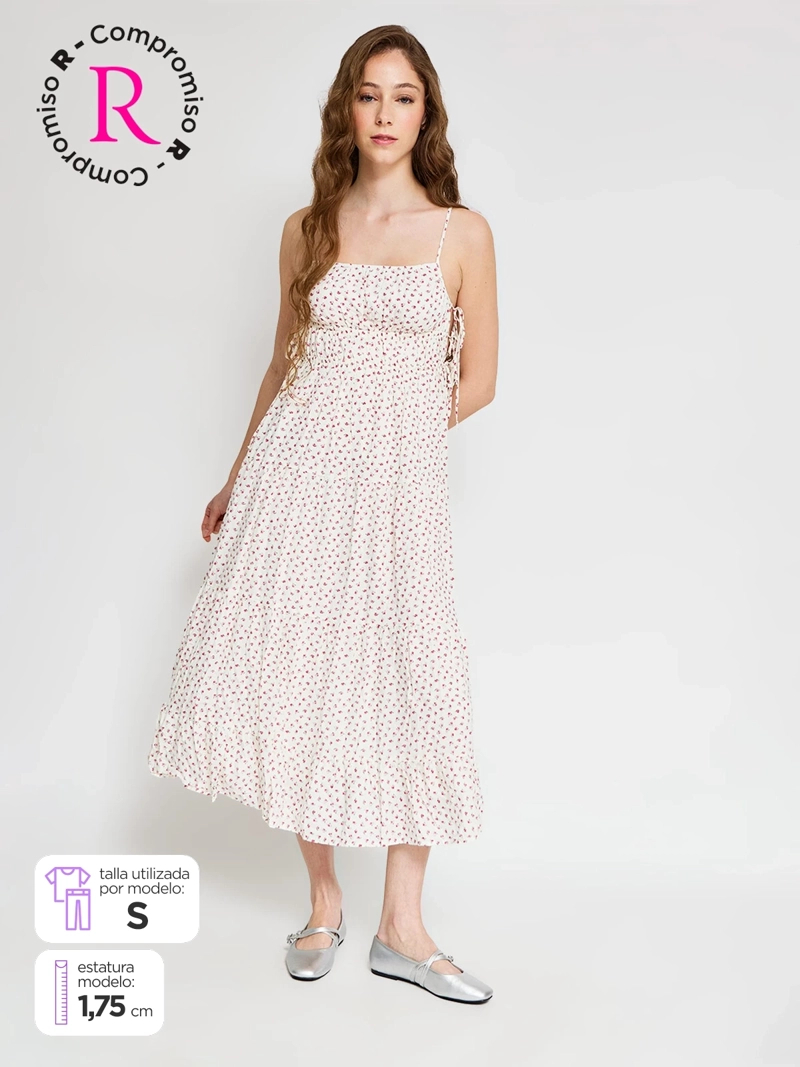 VESTIDO MUJER INDEX ALGODÓN LARGO PRINT