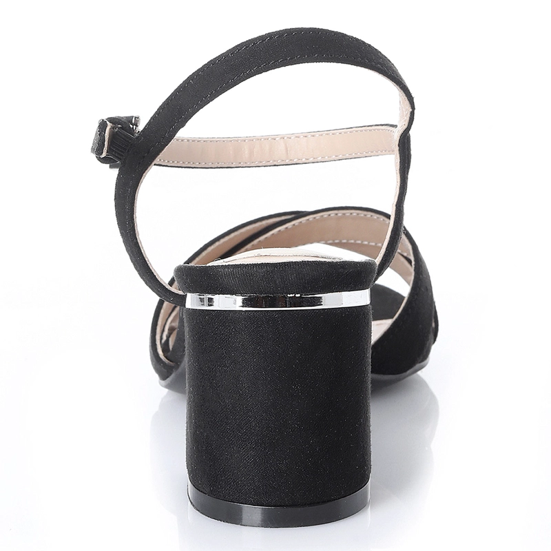SANDALIAS MUJER VIA UNO NEGRO  - 3
