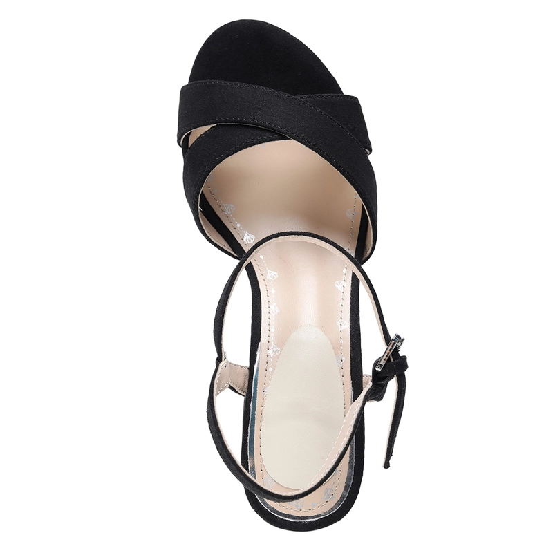 SANDALIAS MUJER VIA UNO NEGRO  - 4